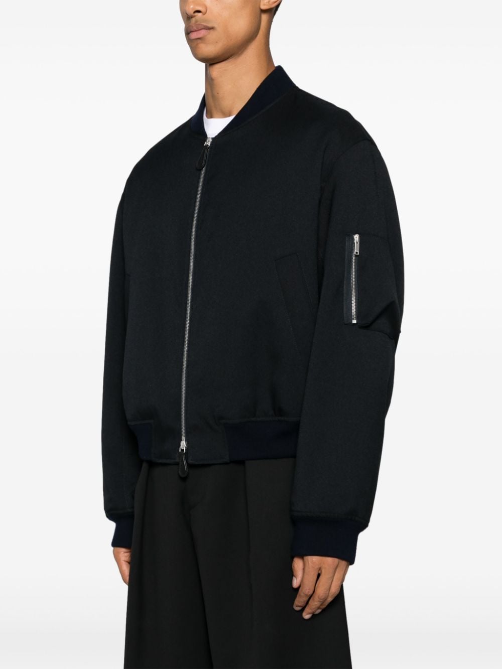 Jil Sander Coats Blue Polyester