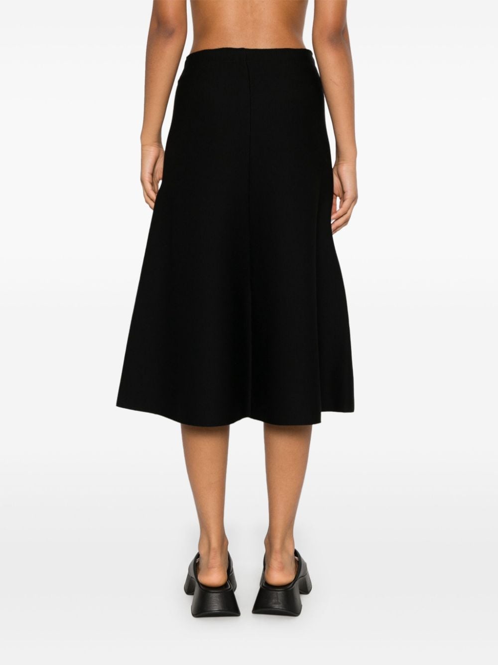 Mrz Skirts Black Virgin Wool