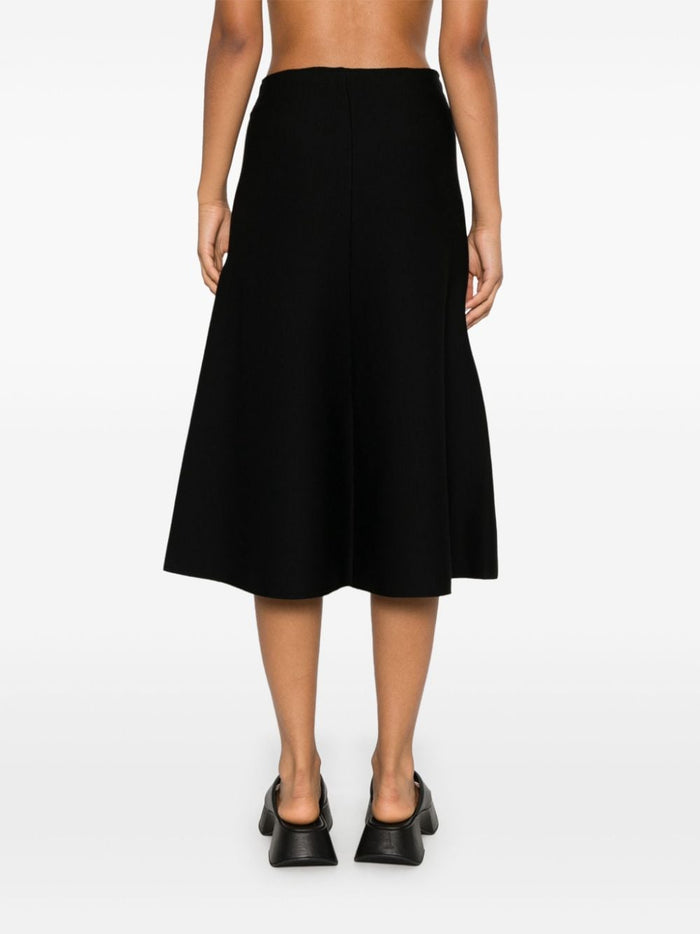Mrz Skirts Black Virgin Wool