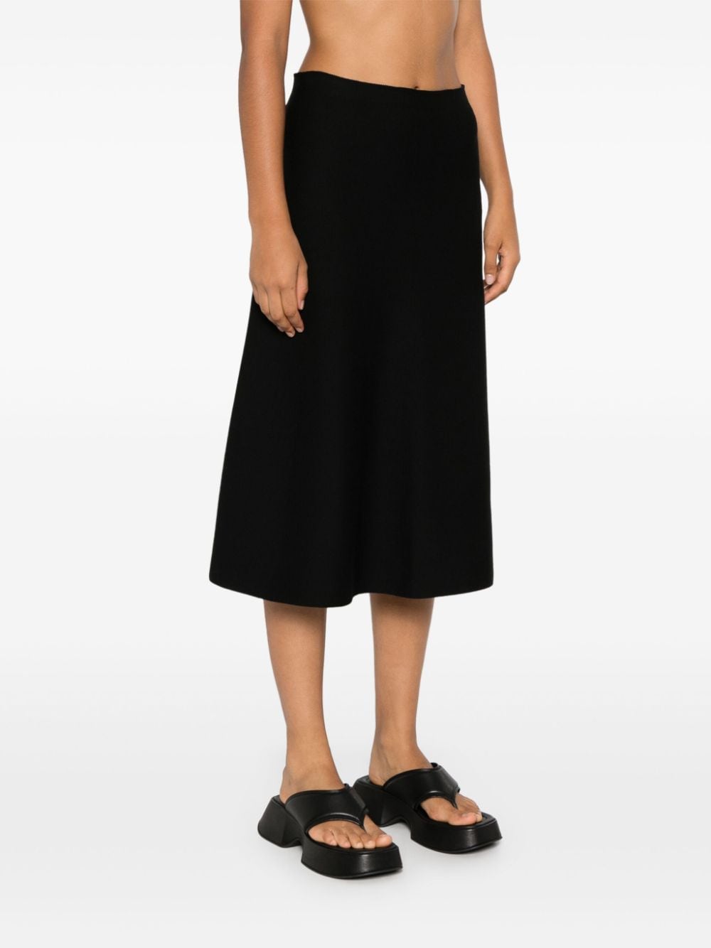 Mrz Skirts Black Virgin Wool