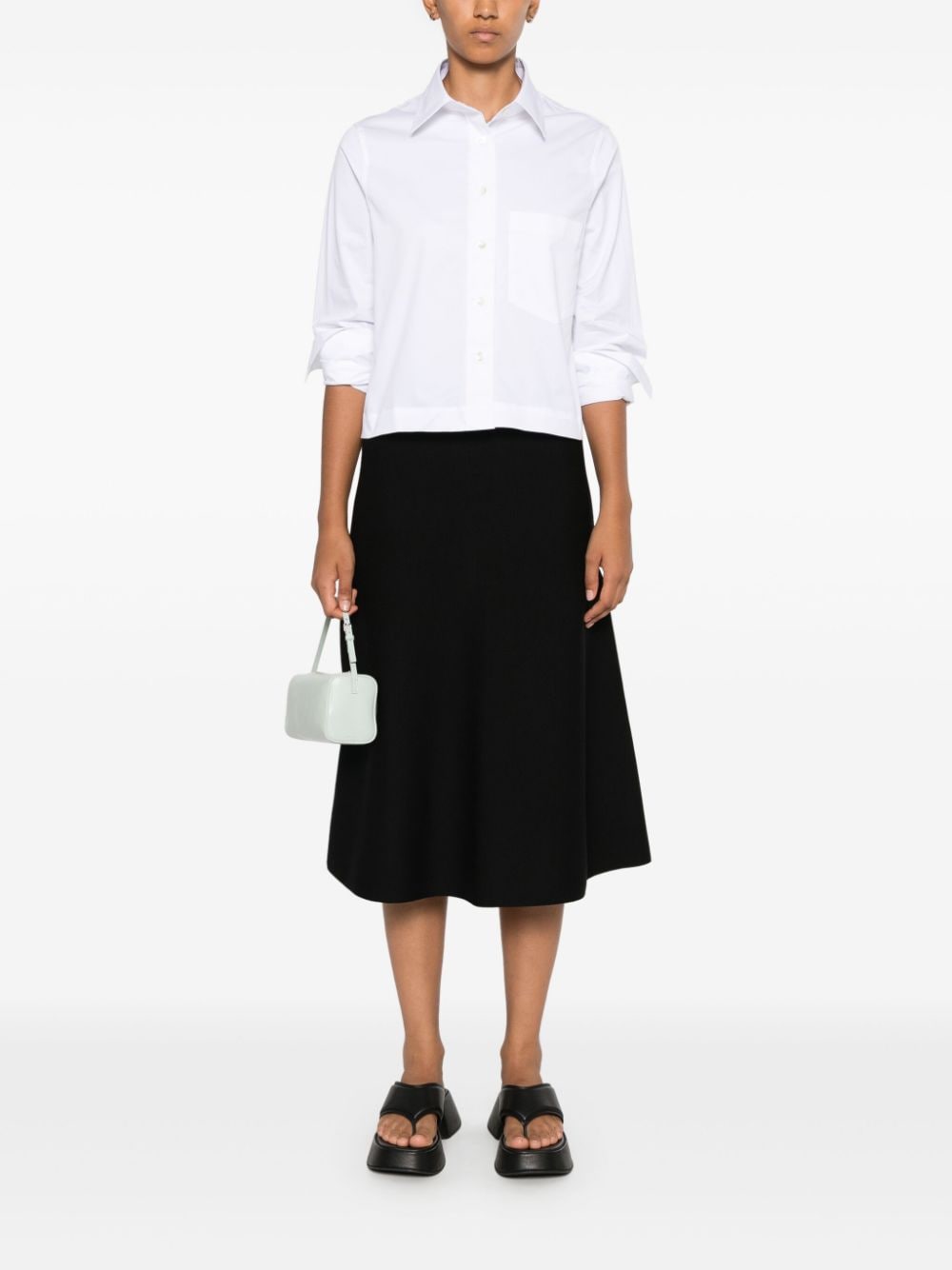 Mrz Skirts Black Virgin Wool