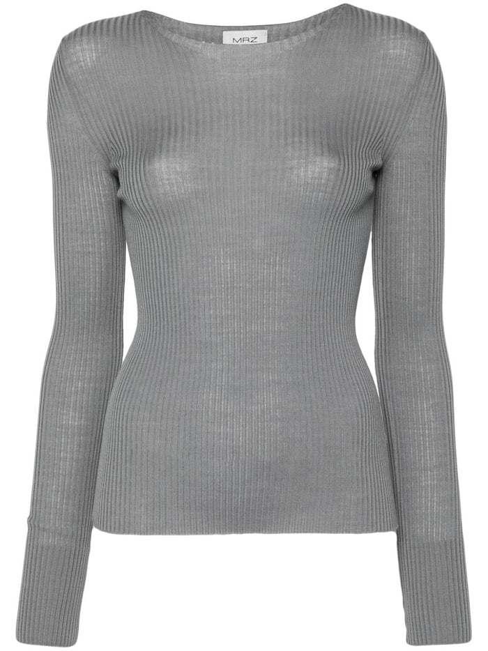 Mrz Sweaters Grey Virgin Wool