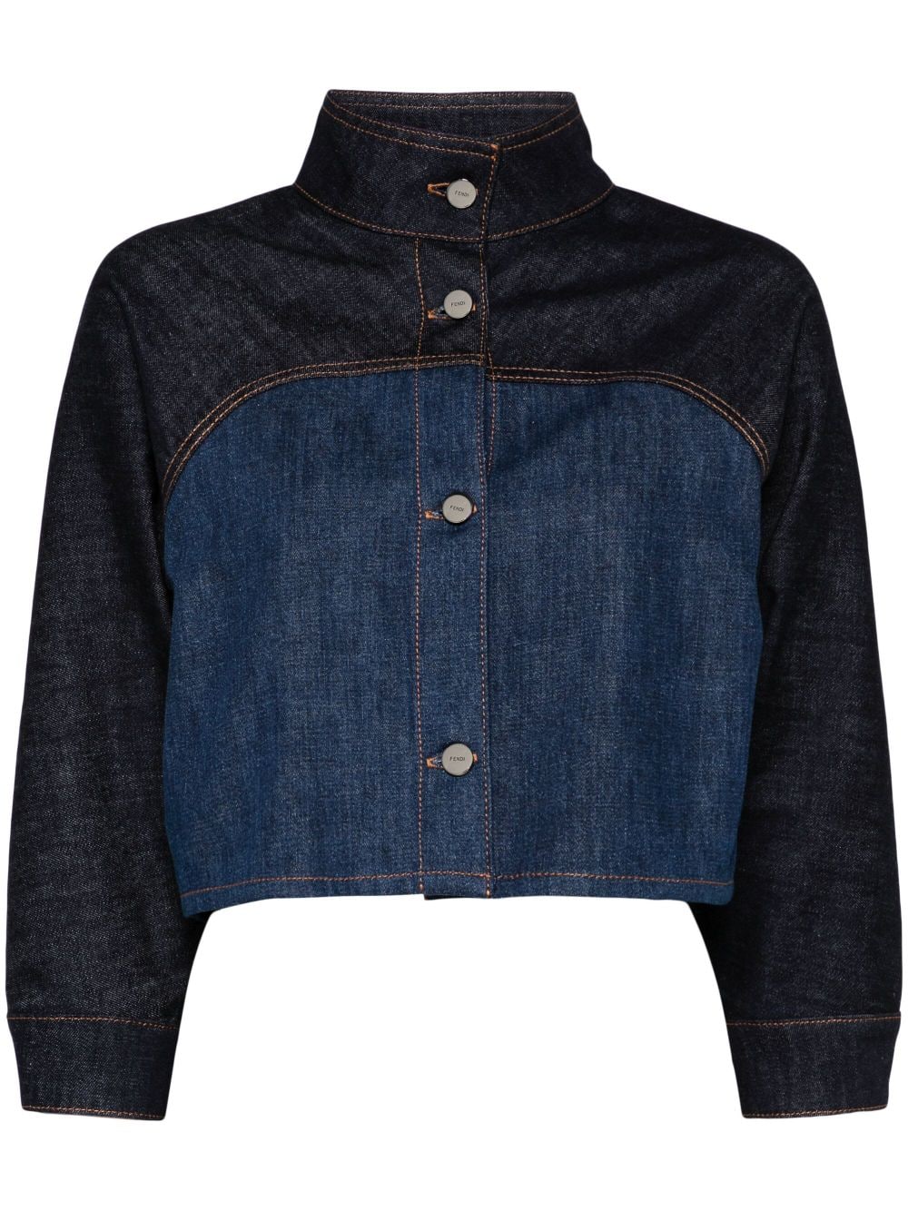 Fendi Coats Blue Cotton
