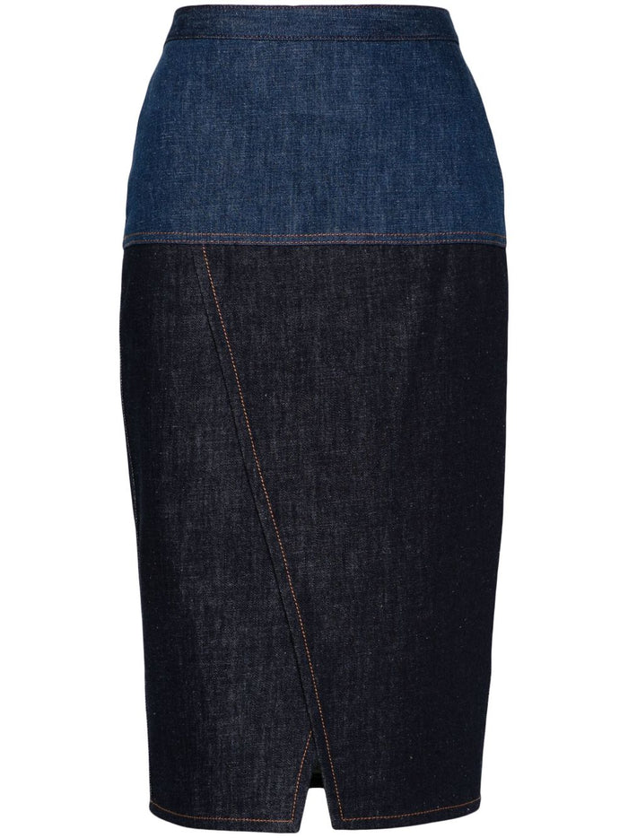 Fendi Skirts Blue Cotton