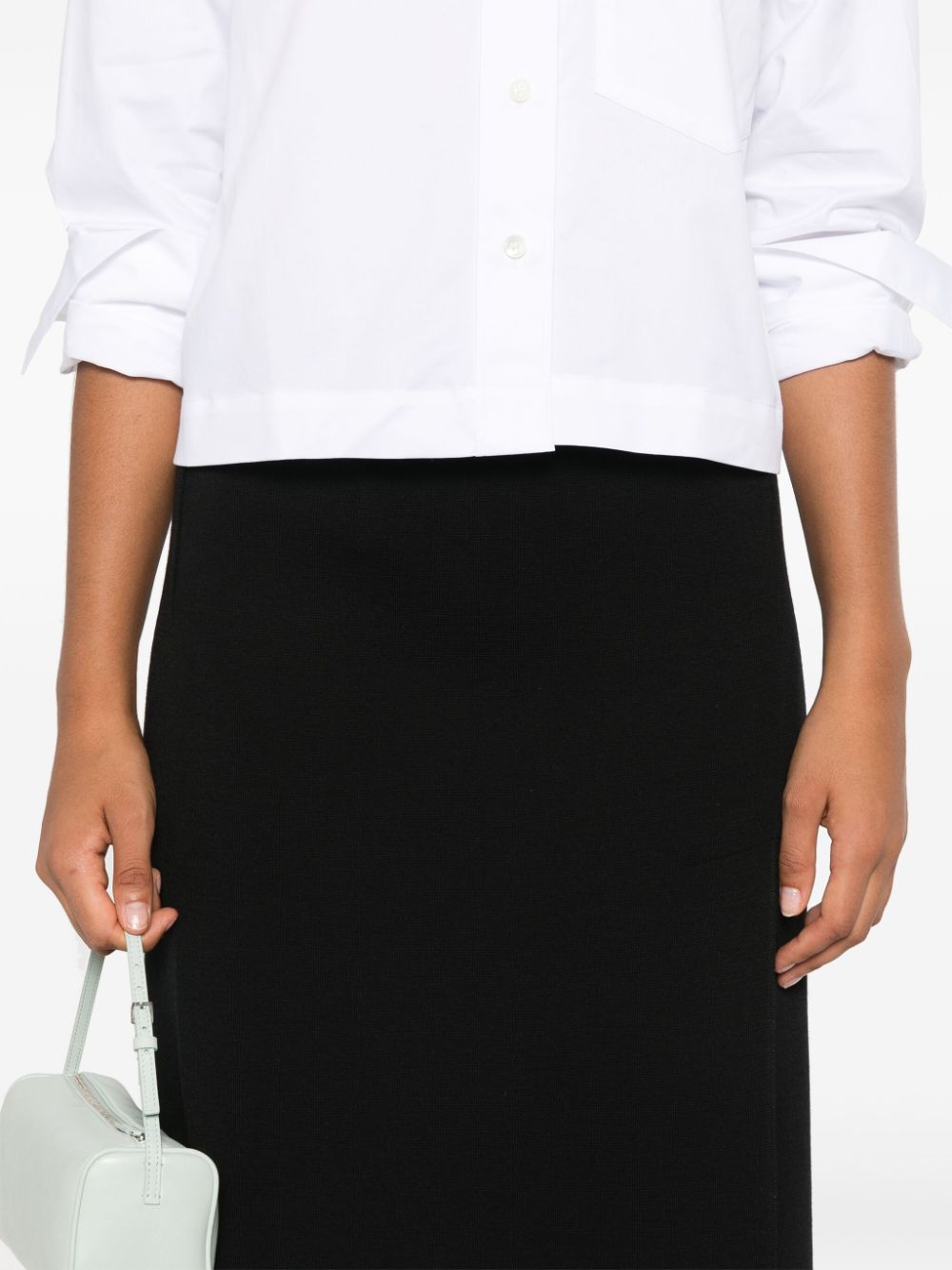 Mrz Skirts Black Virgin Wool