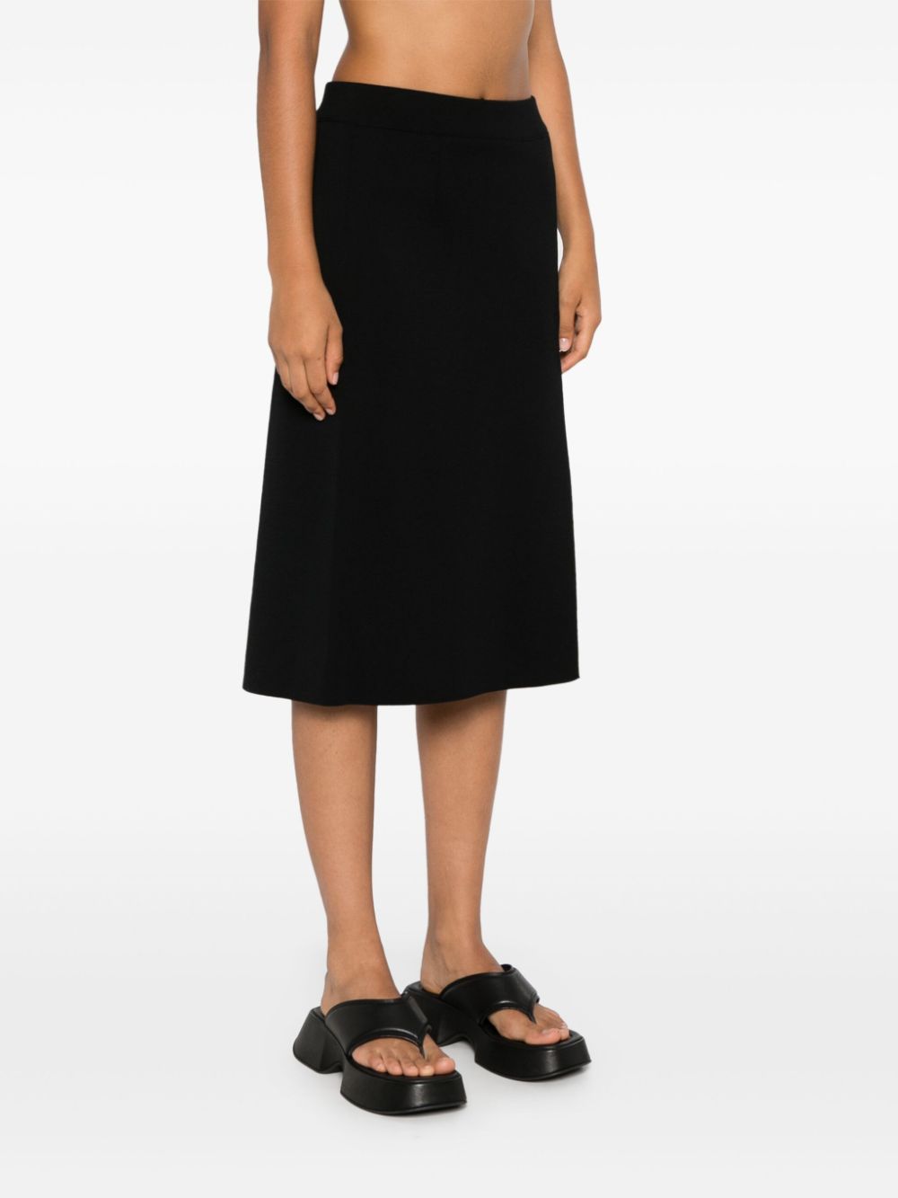 Mrz Skirts Black Virgin Wool