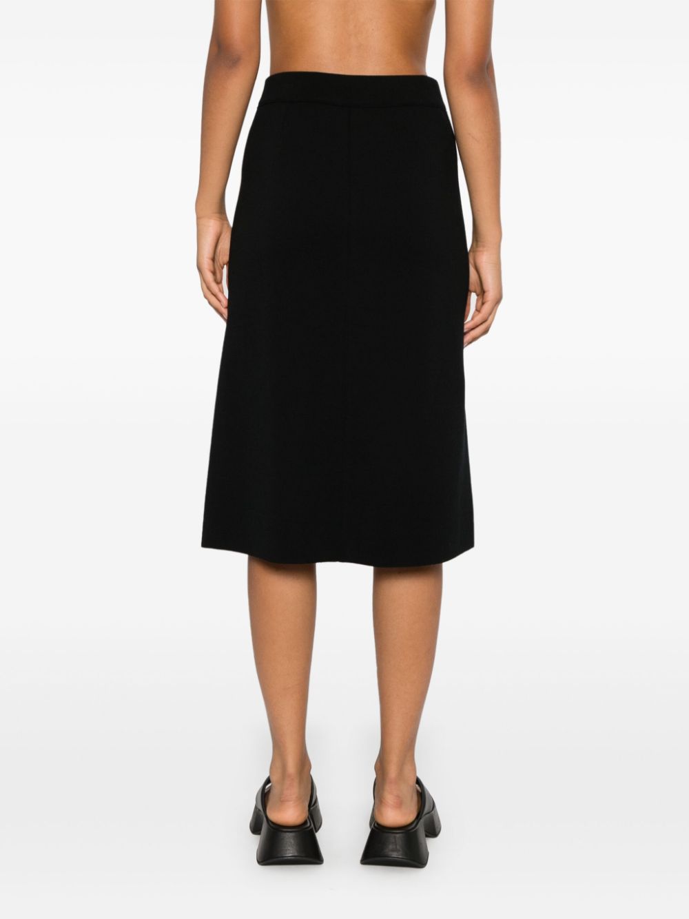 Mrz Skirts Black Virgin Wool