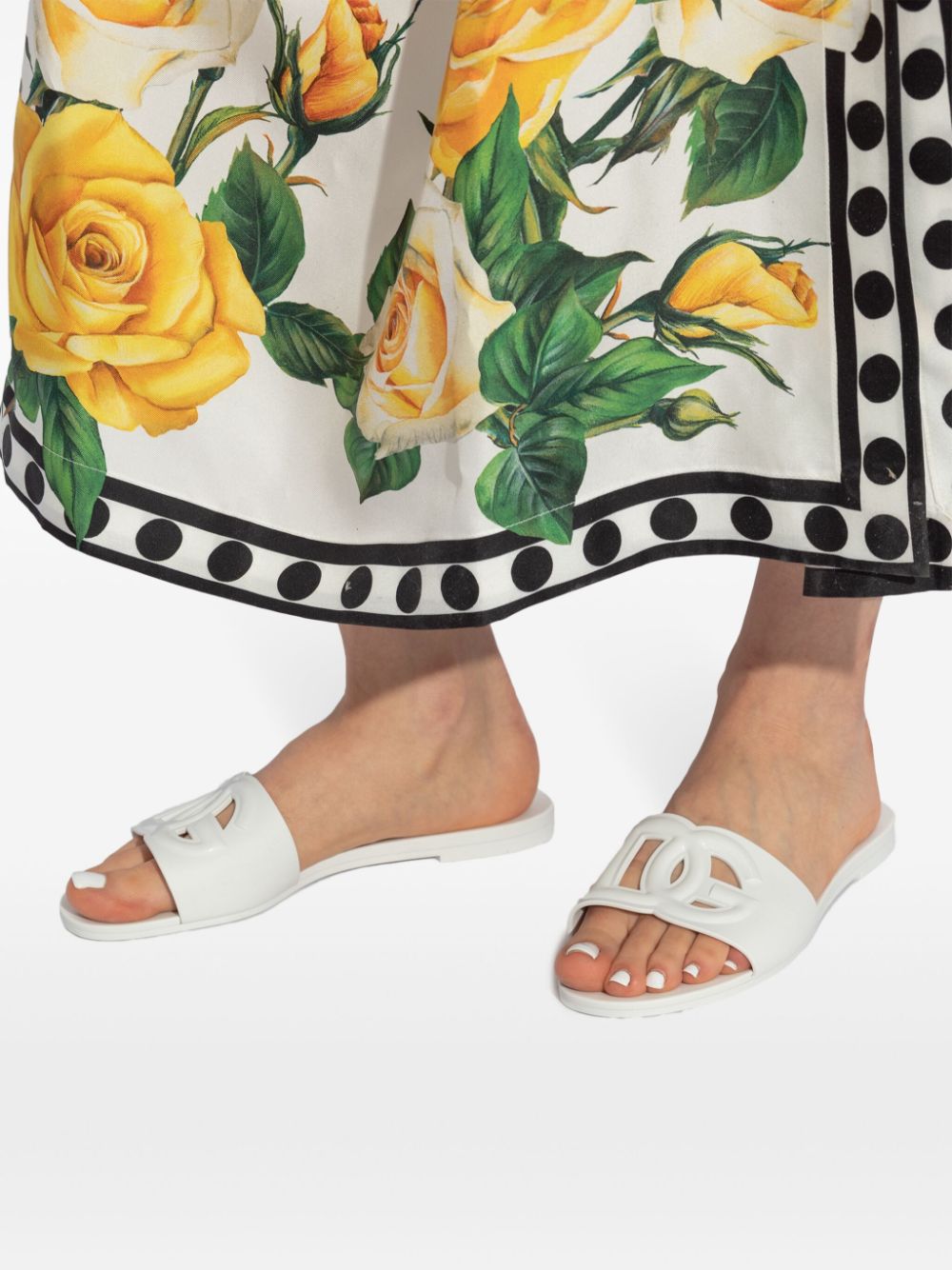 Dolce & Gabbana Sandals White Polyurethane