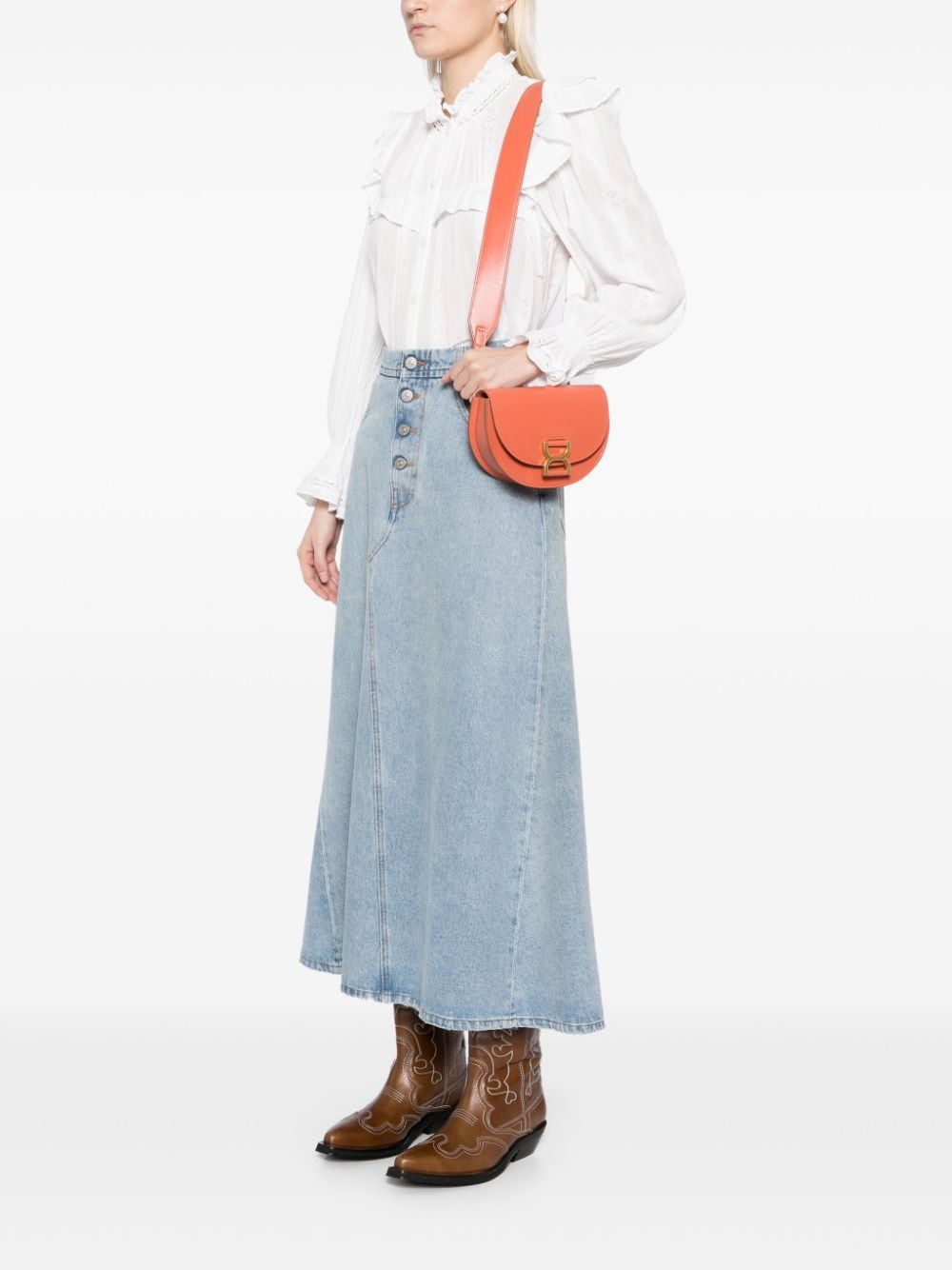 Chloè Bags Orange Calf Leather