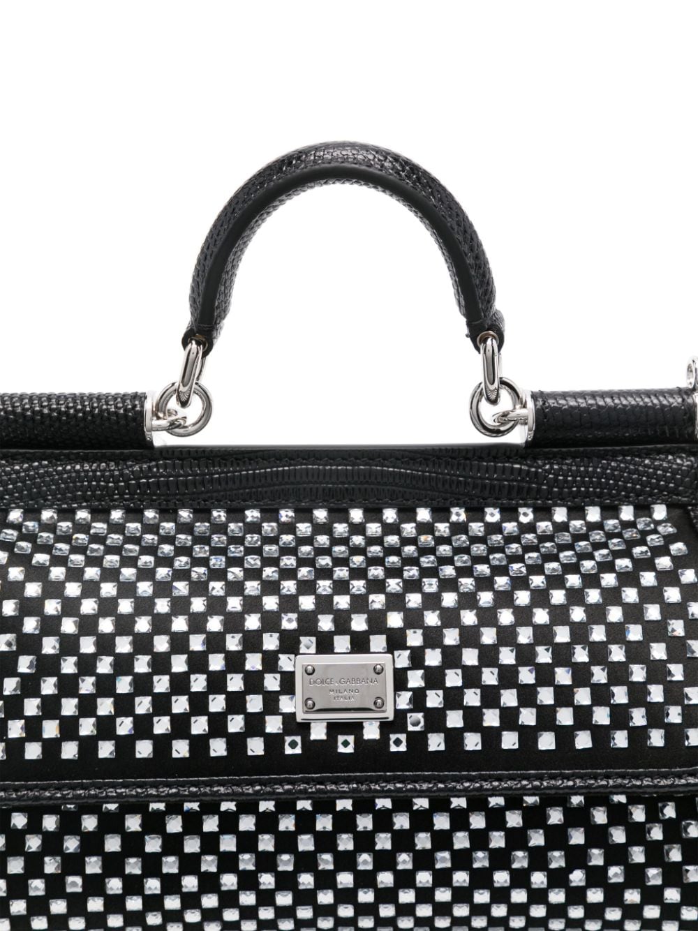 Dolce & Gabbana Bags Black Viscose Silk Calf Leather