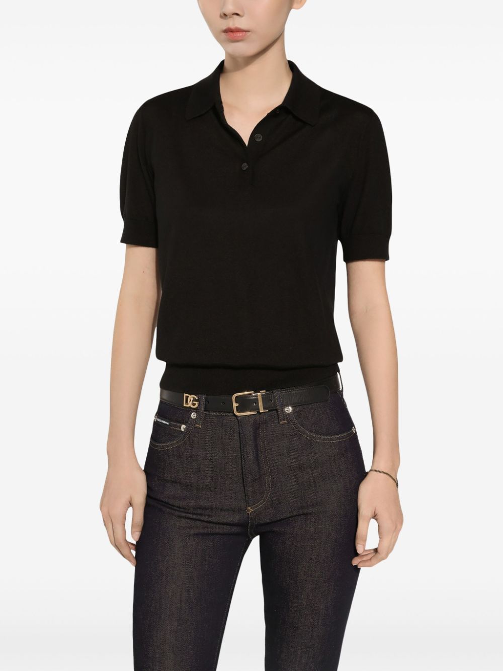 Dolce & Gabbana Belts Black Calf Skin