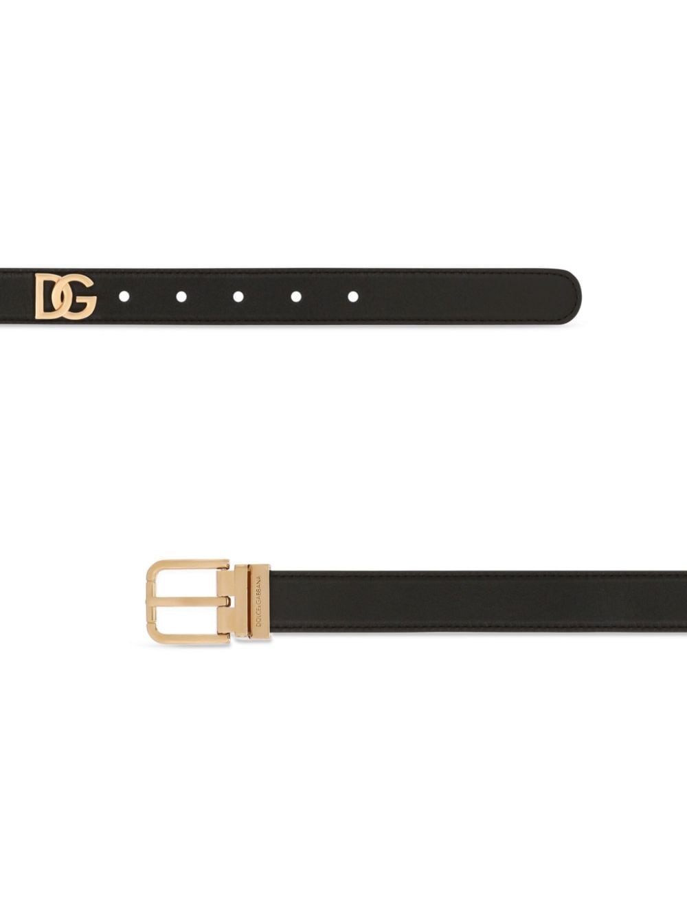 Dolce & Gabbana Belts Black Calf Skin