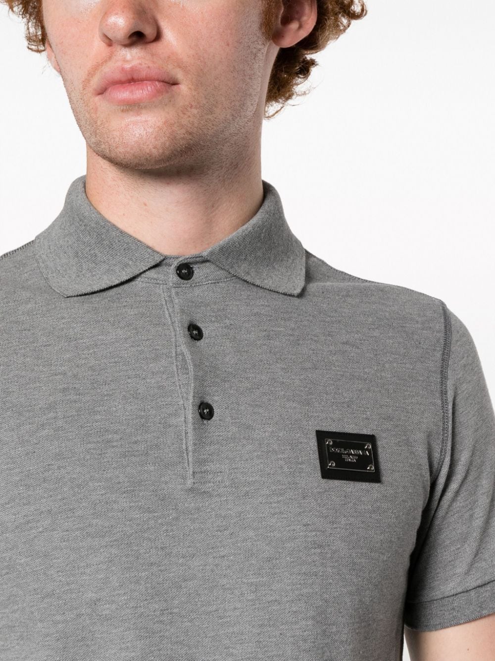 Dolce & Gabbana T-Shirts And Polos Grey Cotton