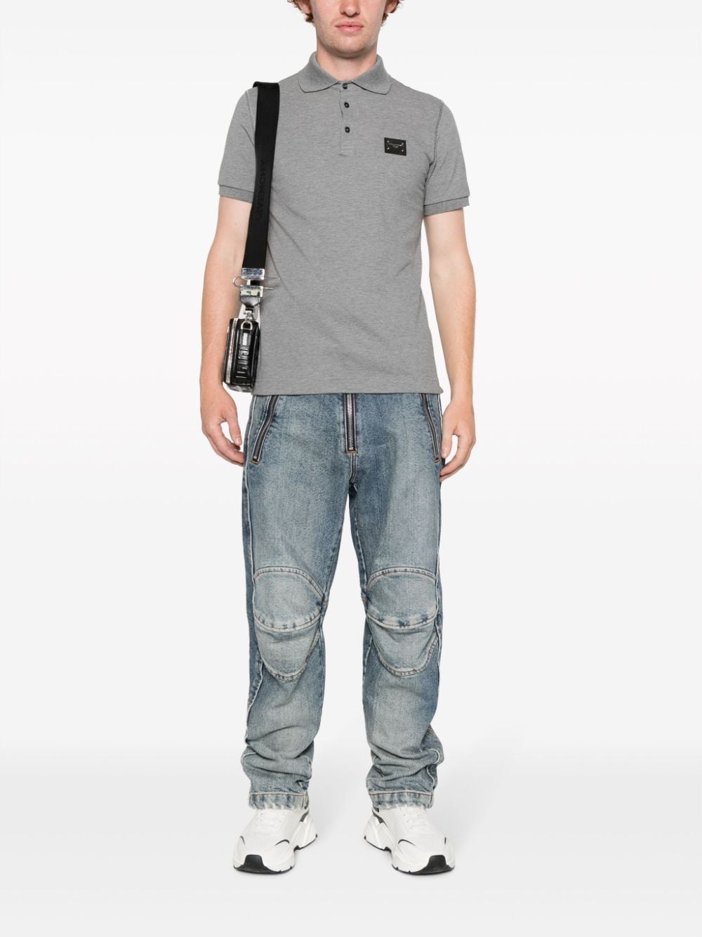 Dolce & Gabbana T-Shirts And Polos Grey Cotton
