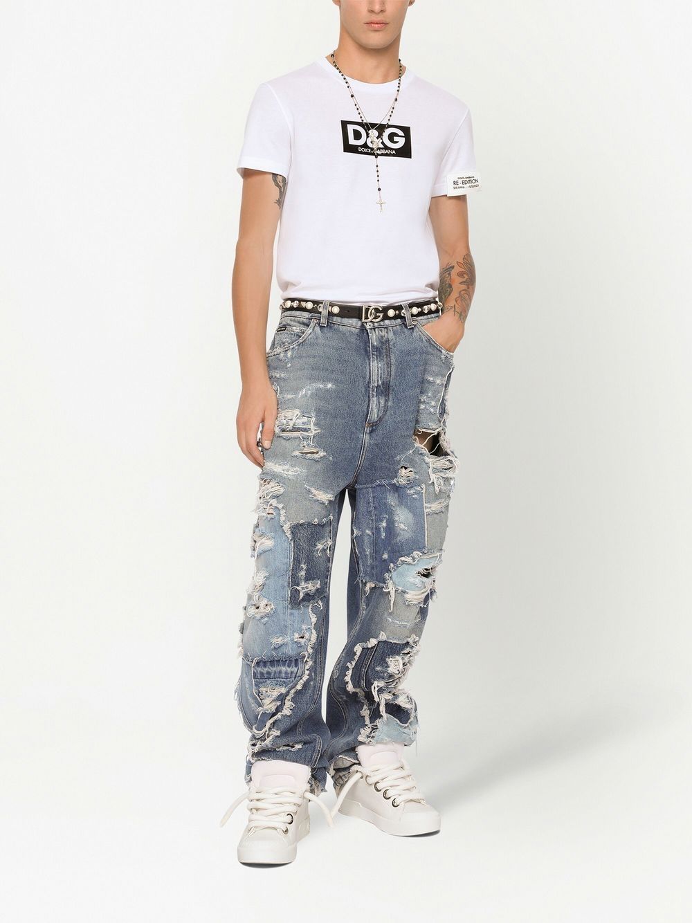 Dolce & Gabbana T-Shirts And Polos White Cotton