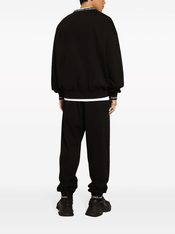 Dolce & Gabbana Trousers Black Cotton Polyester