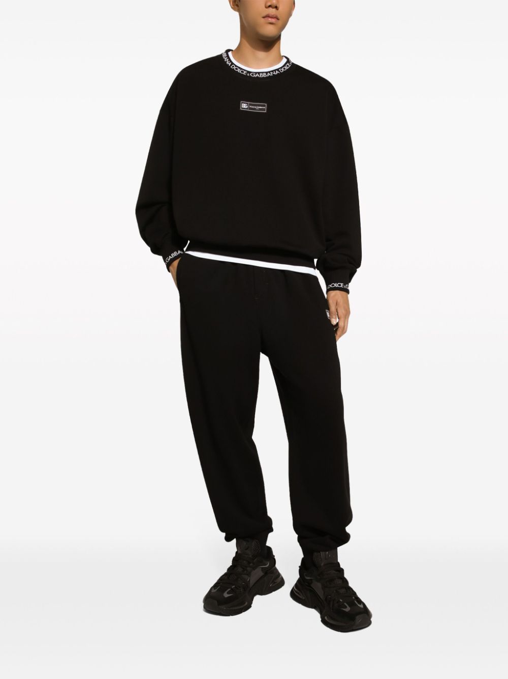 Dolce & Gabbana Trousers Black Cotton Polyester