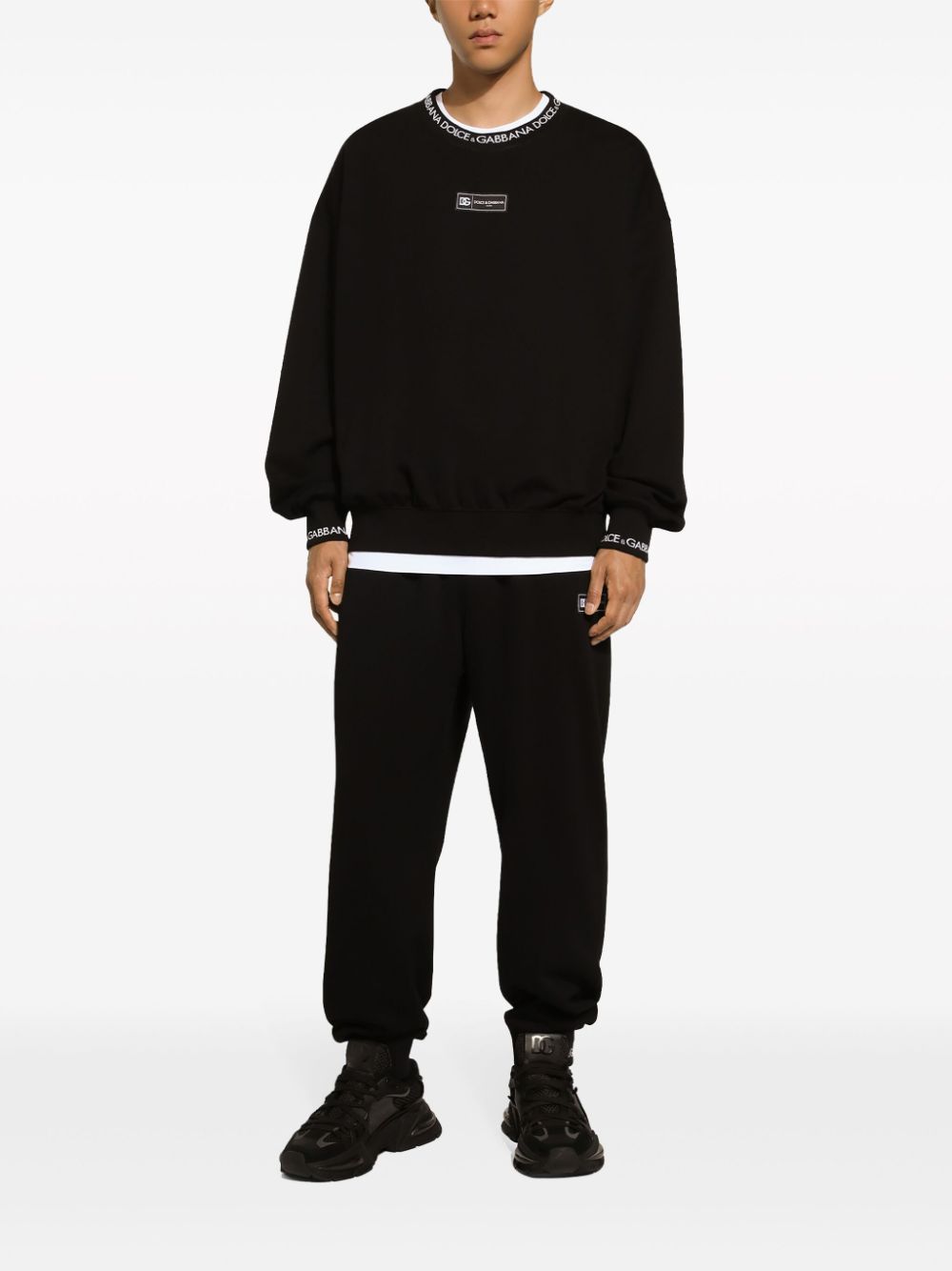 Dolce & Gabbana Trousers Black Cotton Polyester