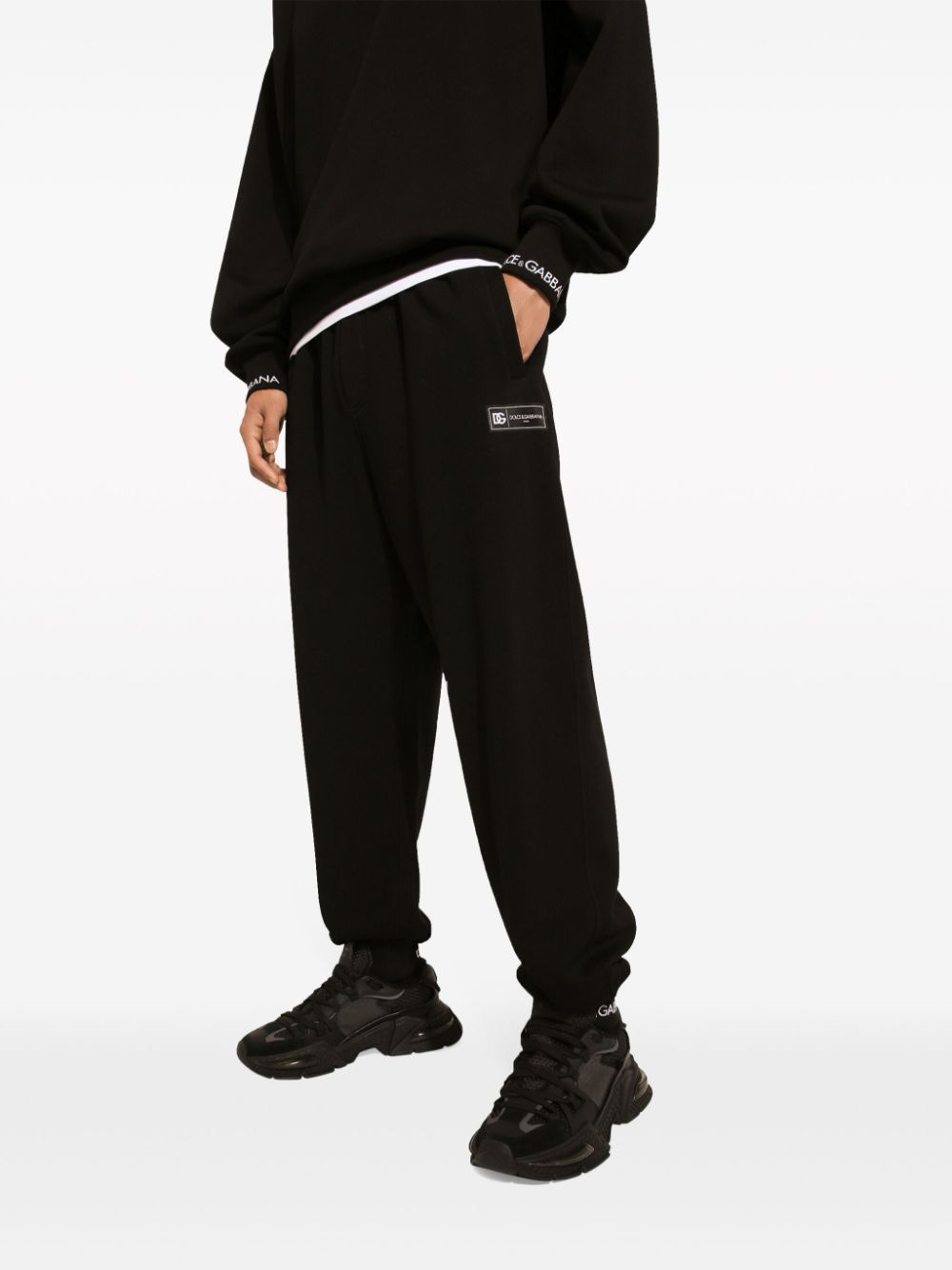 Dolce & Gabbana Trousers Black Cotton Polyester