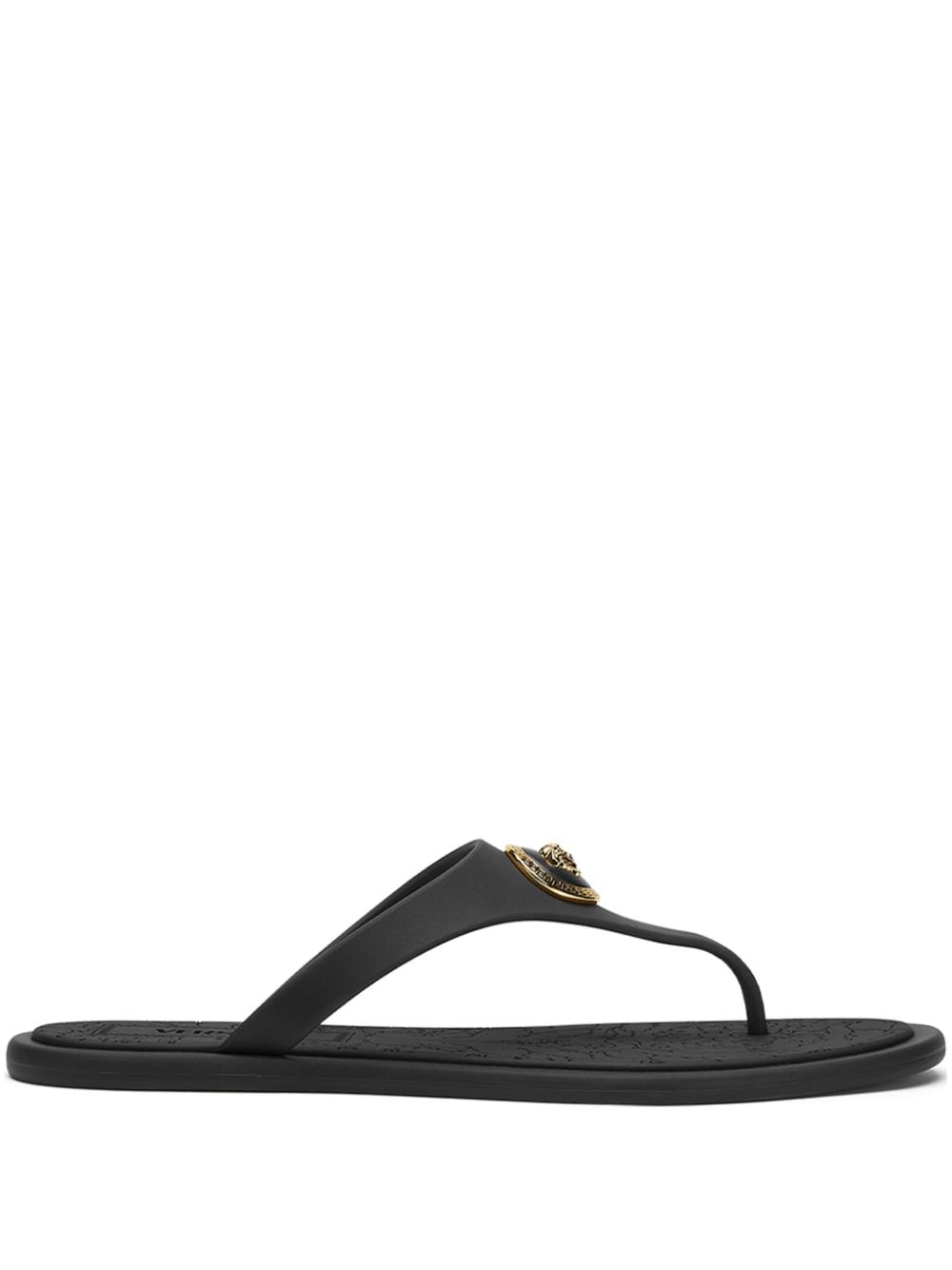 Versace Sandals Black Pvc