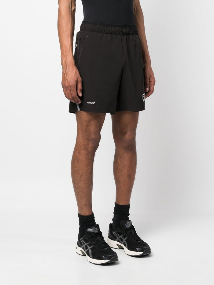 Ea7 Shorts Nero Polyester Elastane