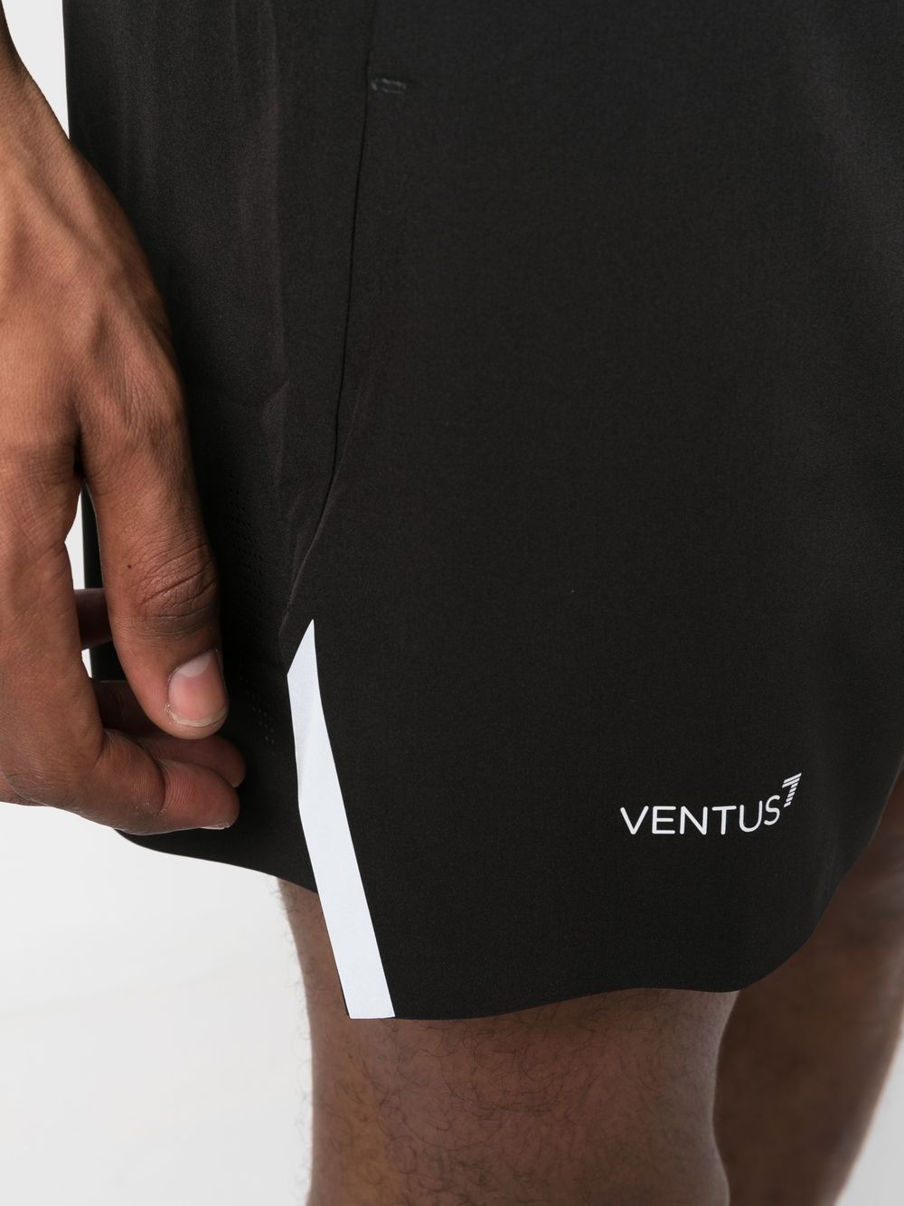 Ea7 Shorts Nero Polyester Elastane