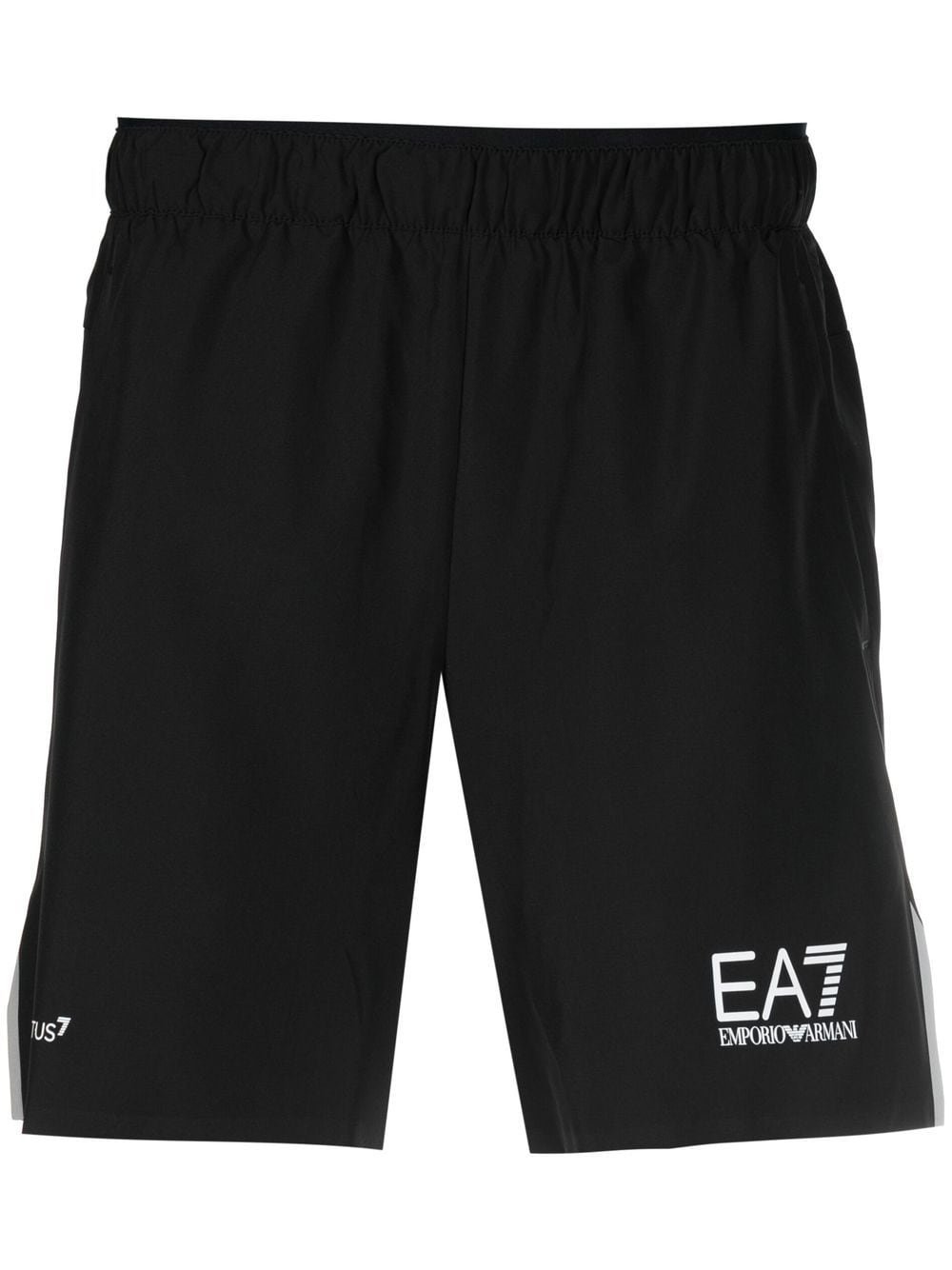Ea7 Shorts Nero Polyester Elastane