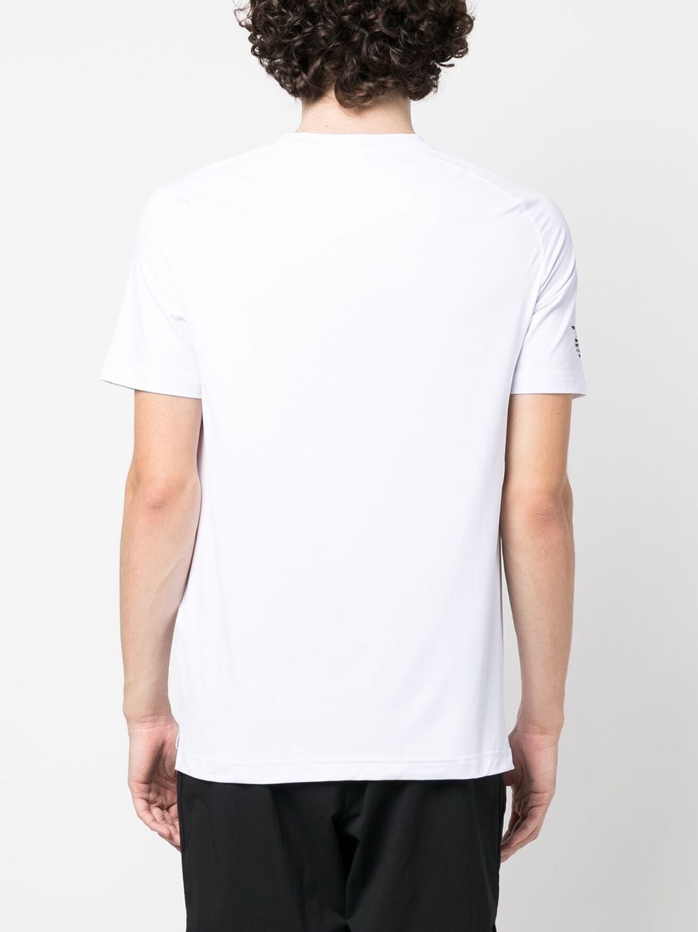 Ea7 T-Shirts And Polos Bianco Polyamide Elastane