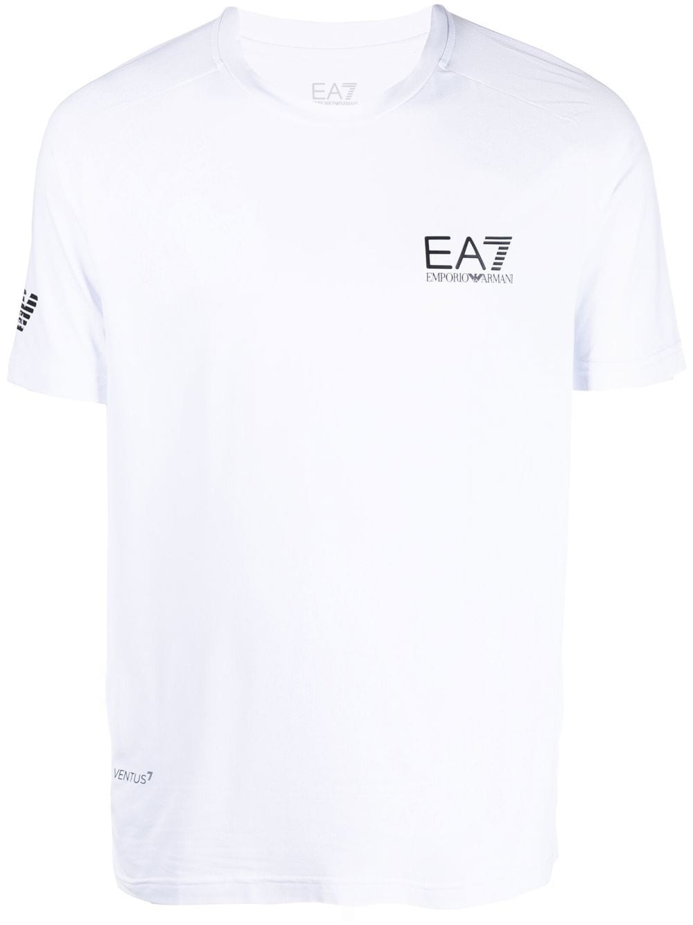 Ea7 T-Shirts And Polos Bianco Polyamide Elastane