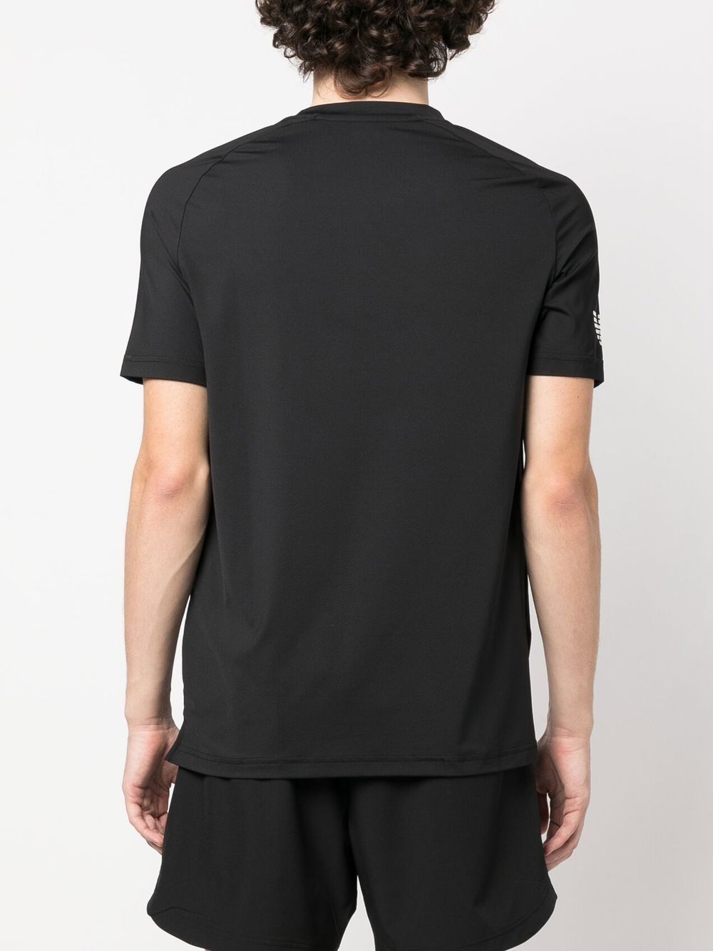 Ea7 T-Shirts And Polos Nero Polyamide Elastane