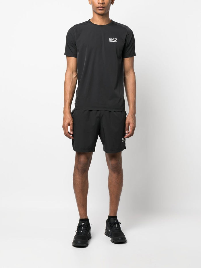 Ea7 Sweaters Nero Polyester Elastane