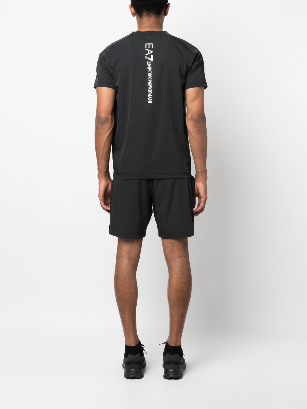 Ea7 Sweaters Nero Polyester Elastane