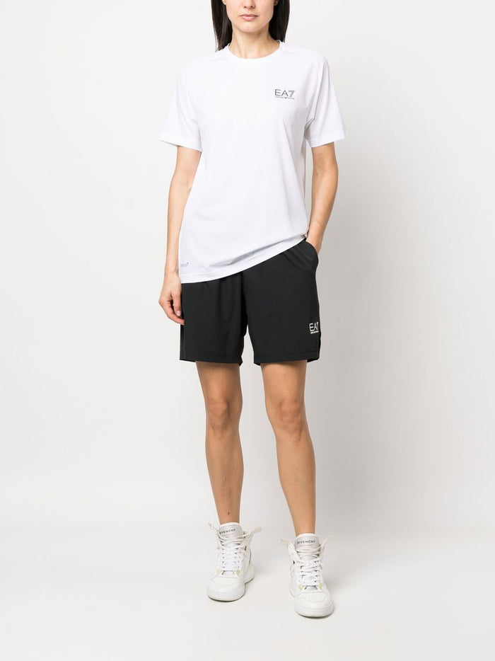 Ea7 Sweaters Bianco Polyester Elastane
