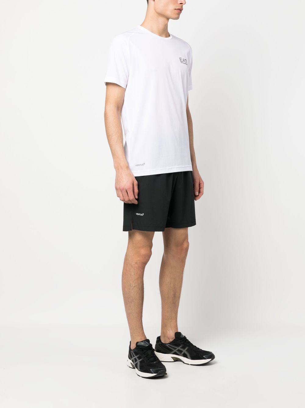 Ea7 Sweaters Bianco Polyester Elastane