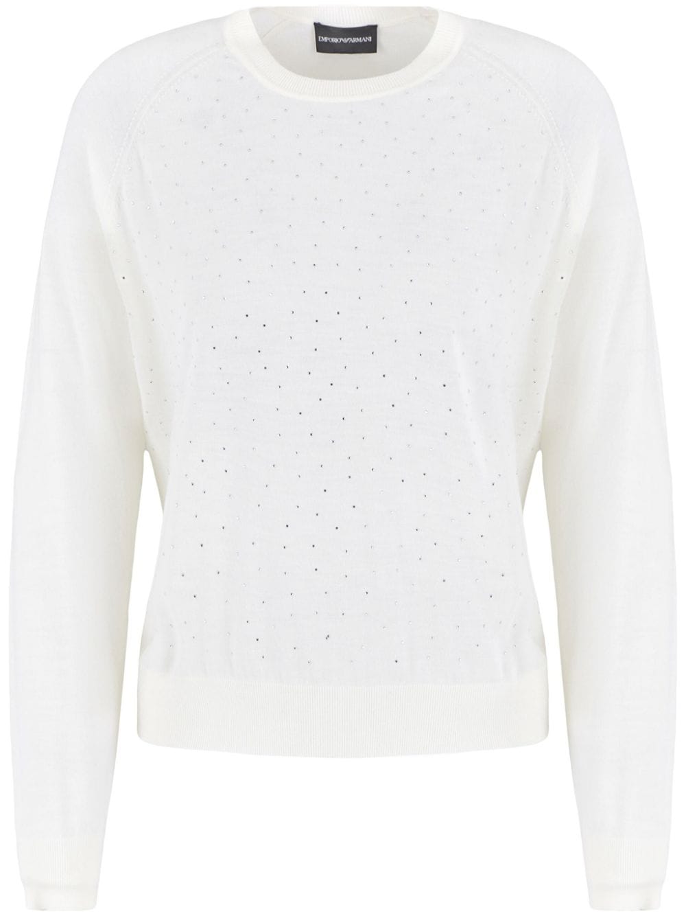 Emporio Armani Sweaters Bianco Virgin Wool