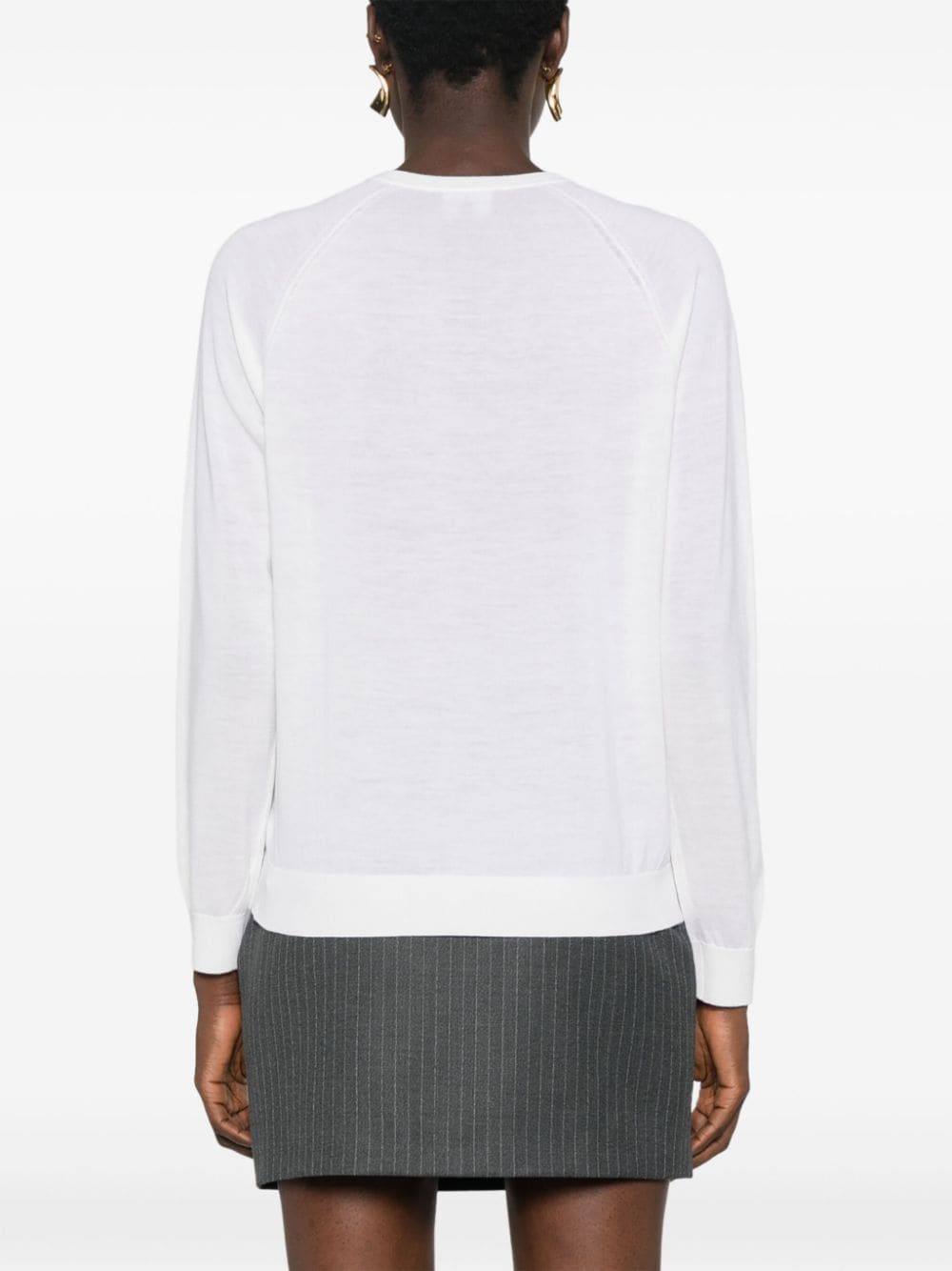Emporio Armani Sweaters Bianco Virgin Wool
