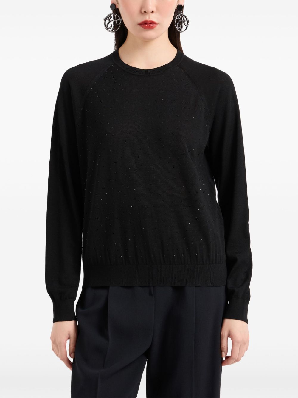 Emporio Armani Sweaters Nero Virgin Wool