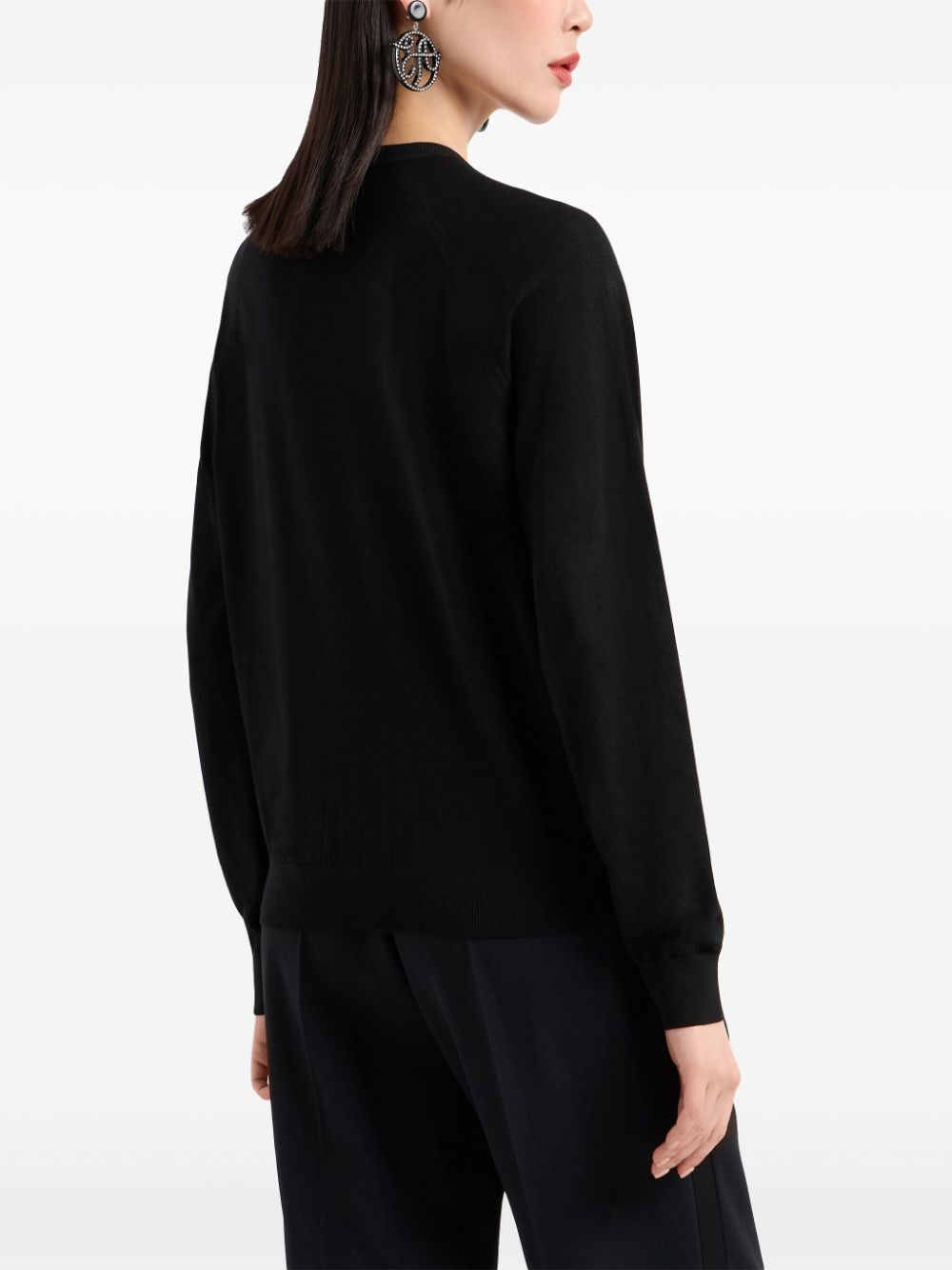 Emporio Armani Sweaters Nero Virgin Wool