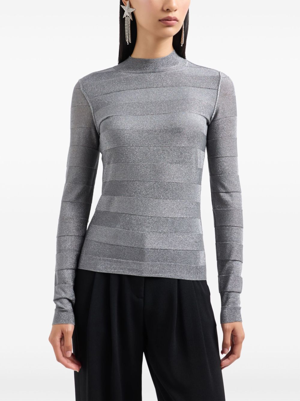 Emporio Armani Sweaters Grigio Viscose Polyester