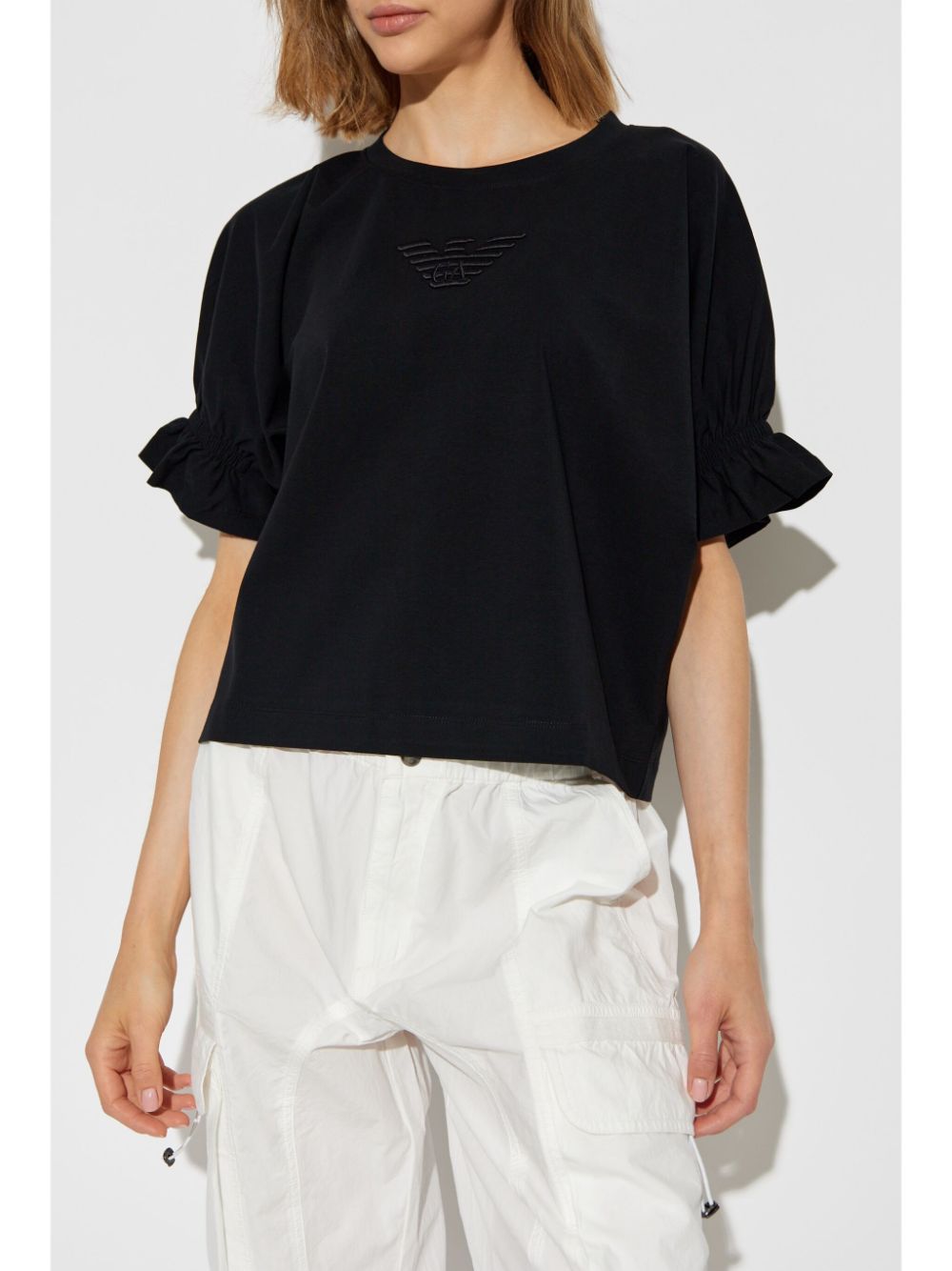 Emporio Armani T-Shirts And Polos Nero Cotton