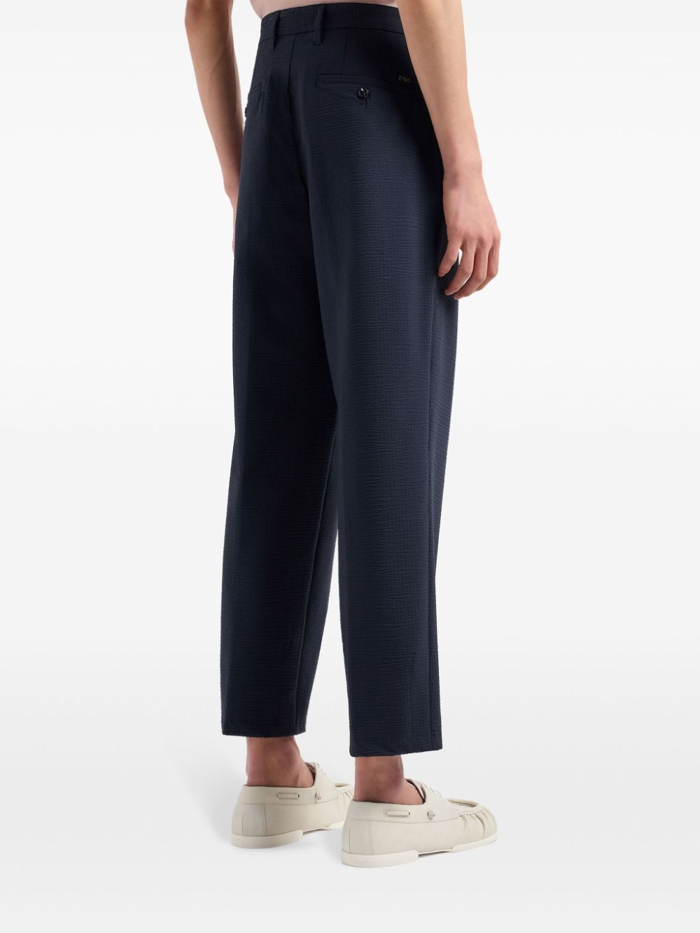 Emporio Armani Trousers Blu Polyamide Elastane