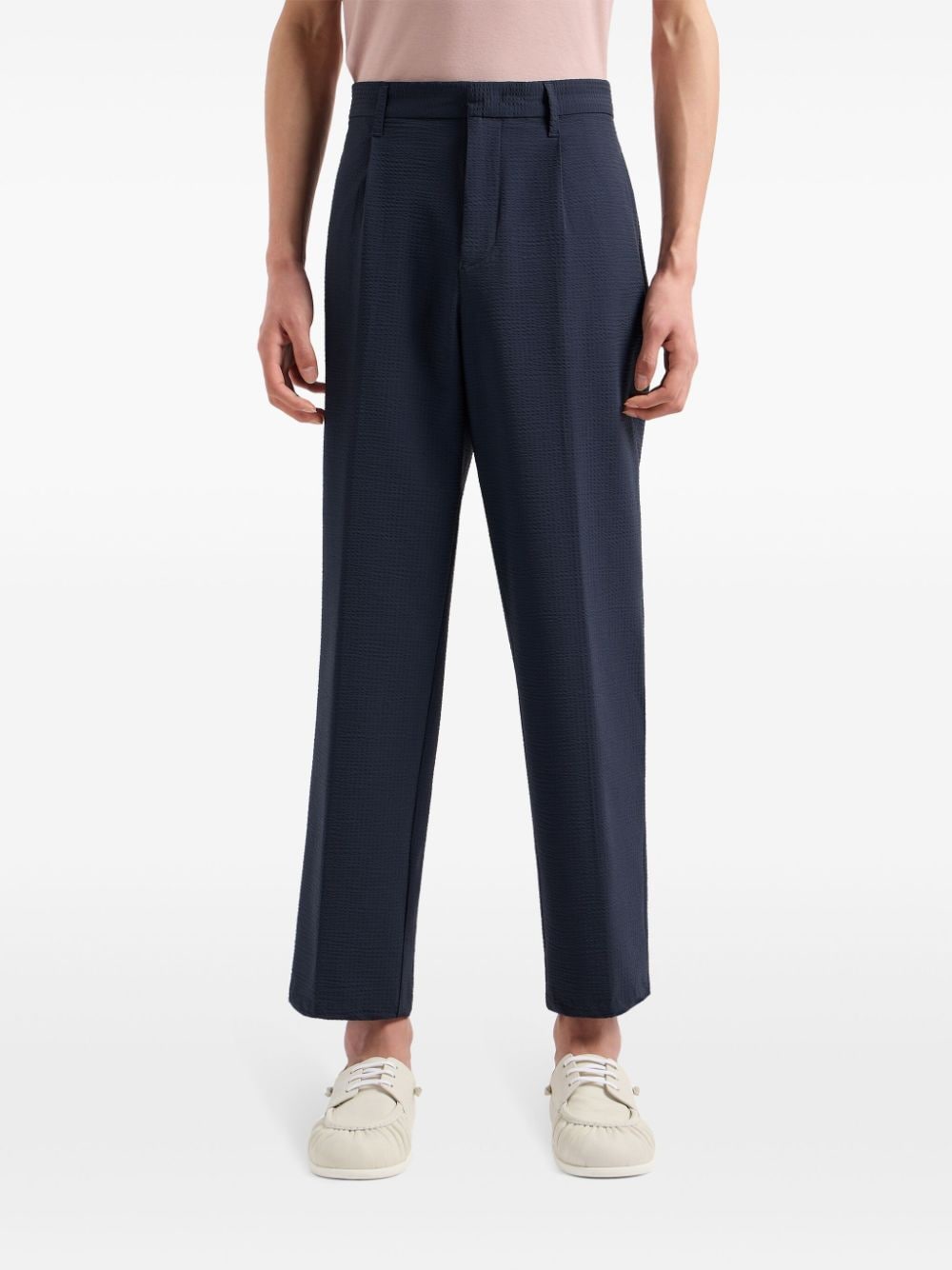 Emporio Armani Trousers Blu Polyamide Elastane