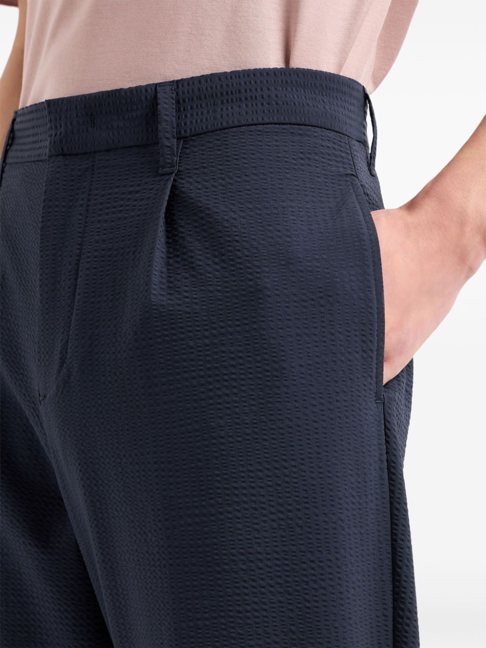 Emporio Armani Trousers Blu Polyamide Elastane