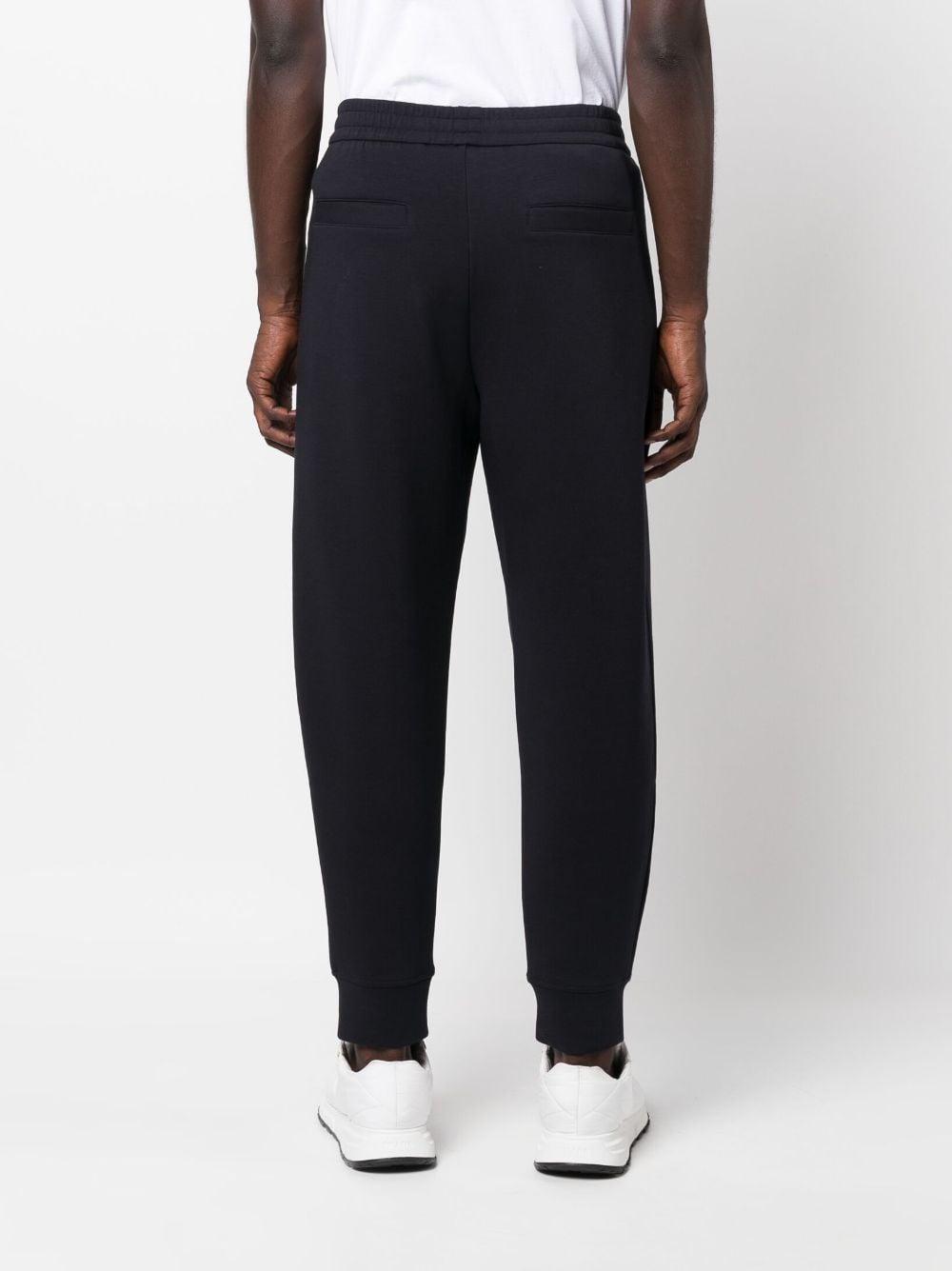 Emporio Armani Trousers Blu Cotton Polyester Elastane