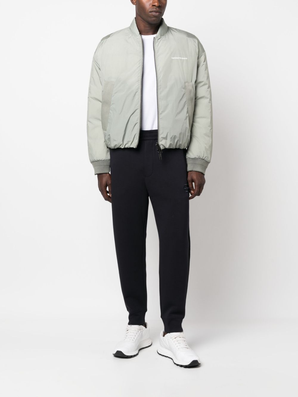 Emporio Armani Trousers Blu Cotton Polyester Elastane