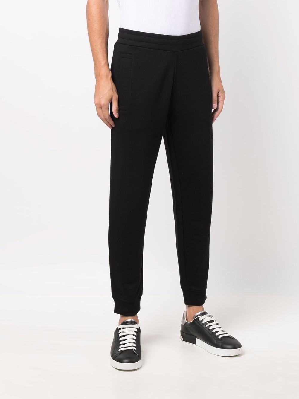 Emporio Armani Trousers Nero Cotton