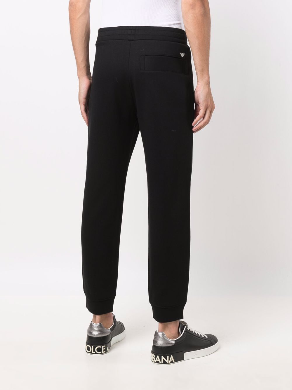 Emporio Armani Trousers Nero Cotton