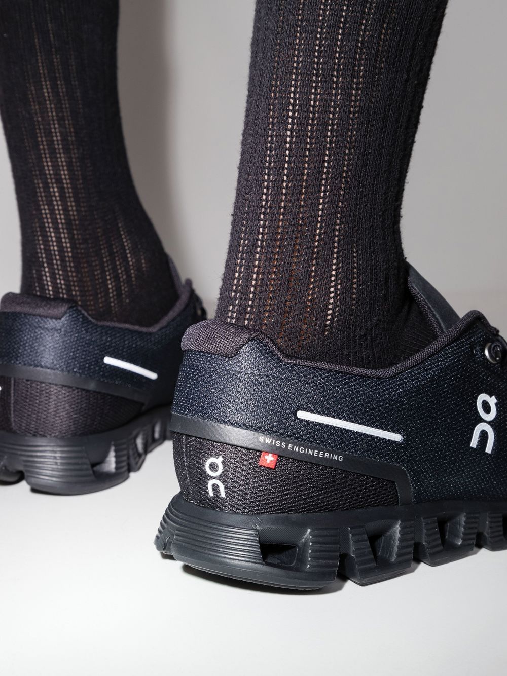 On Sneakers Black Cotton