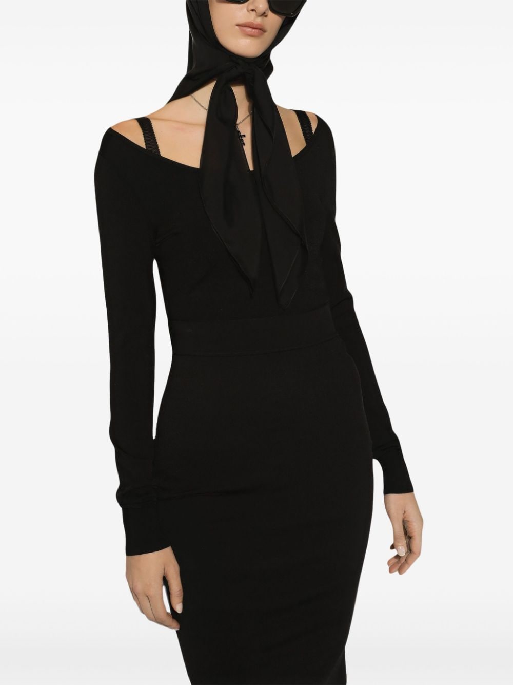 Dolce & Gabbana Sweaters Black Viscose Polyester