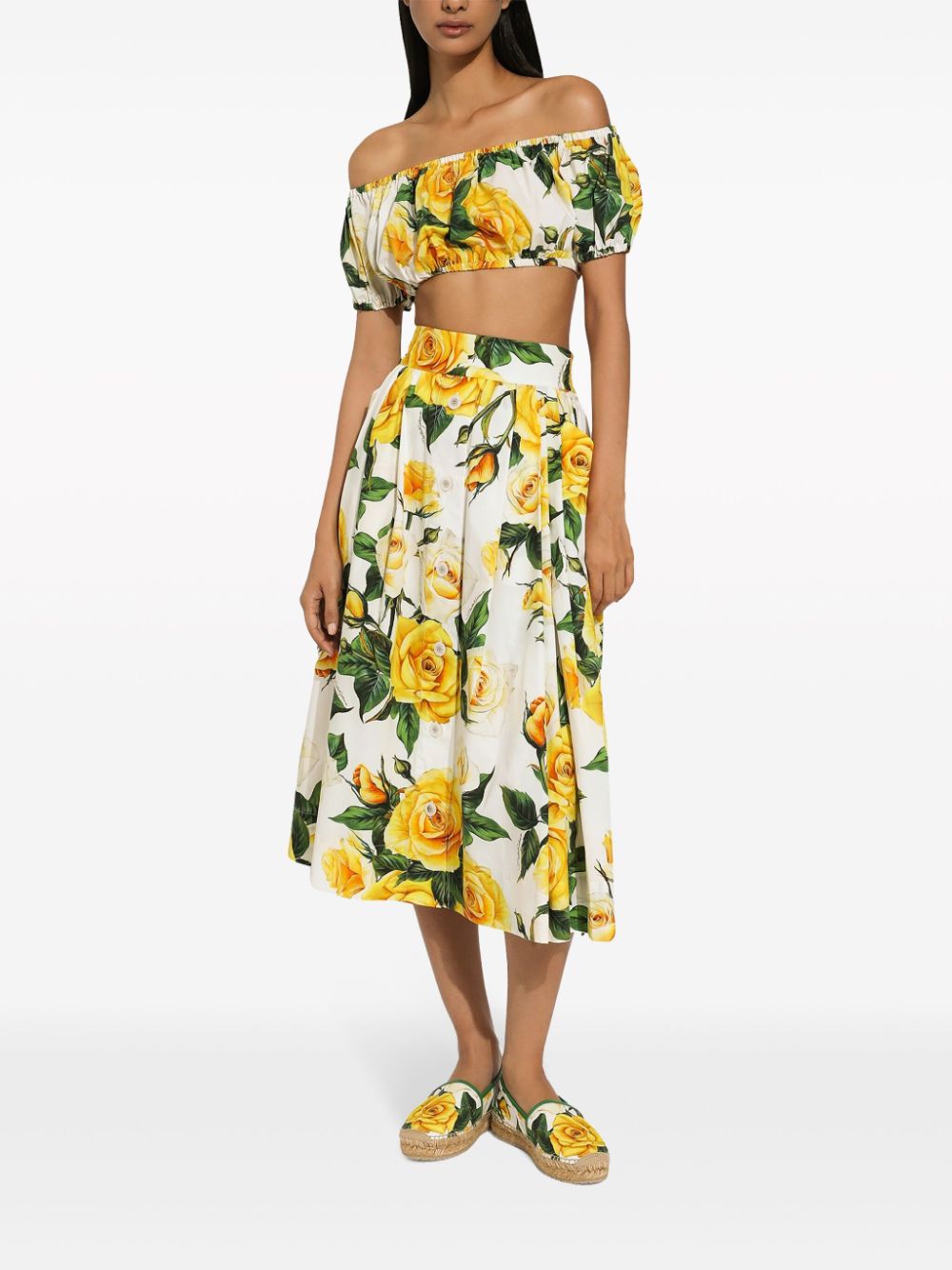 Dolce & Gabbana Top Yellow Cotton